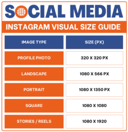 Instagram Visual Size Guide