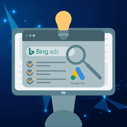 ppc for beginners bing ads google ads graphic