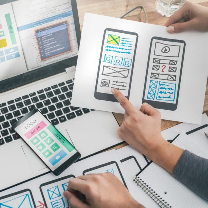 Mobile Optimisation Image - a plan of designing websites for mobile