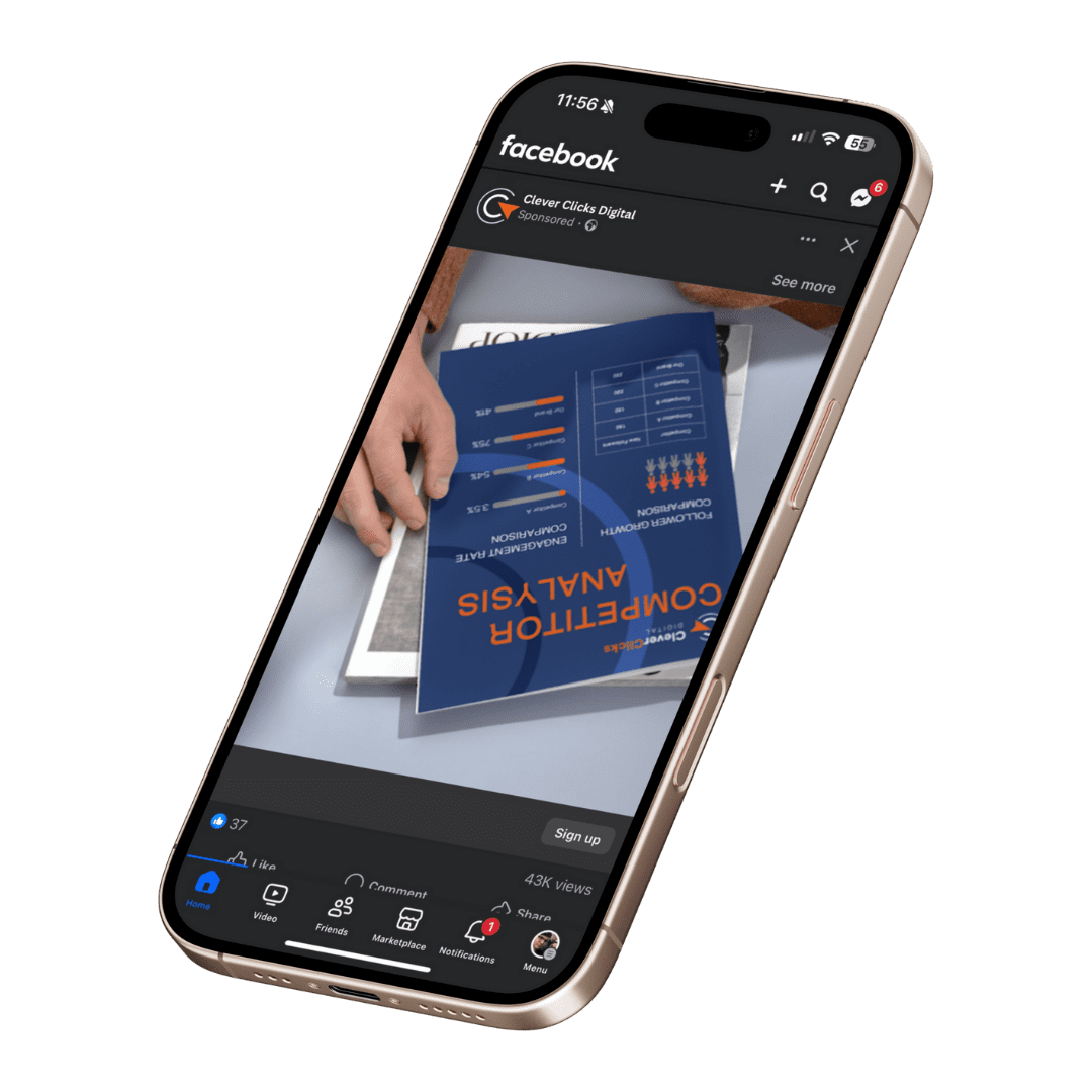facebook ad on a mobile