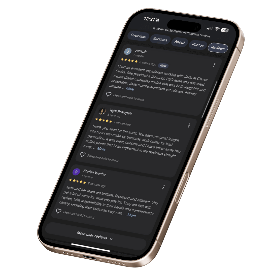 google reviews on phone